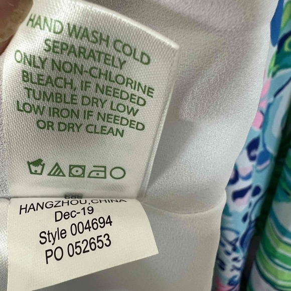 Lilly Pulitzer 6 Ivie Maxi Dress Kitten Around Fit & Flare Flutter Sleeve Lace - Picture 12 of 12